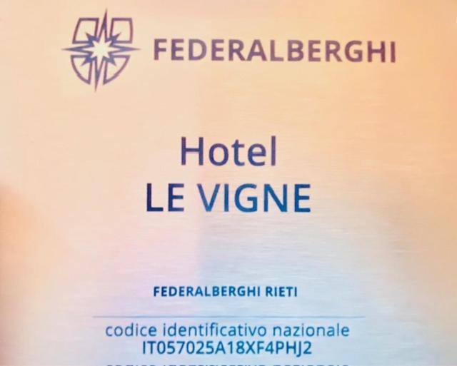 Hotel Le Vigne Contigliano Esterno foto